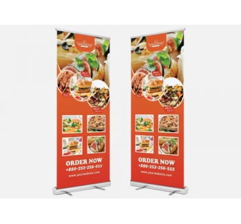 Dining Roll Up Dispaly Banner